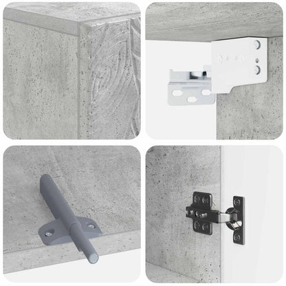 vidaXL Bathroom Wall Cabinet DELFT Concrete Grey 30 x 31 x 59 cm