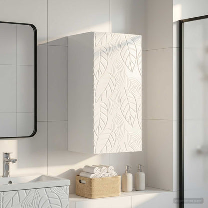 vidaXL Bathroom Wall Cabinet DELFT High Gloss White 30 x 31 x 59 cm
