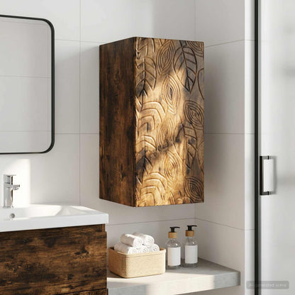 vidaXL Bathroom Wall Cabinet DELFT Smoked Oak 30 x 31 x 59 cm