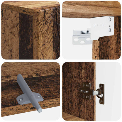 vidaXL Bathroom Wall Cabinet DELFT Old Wood 30 x 31 x 59 cm