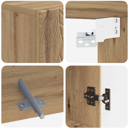 vidaXL Bathroom Wall Cabinet DELFT Artisan Oak 30 x 31 x 59 cm