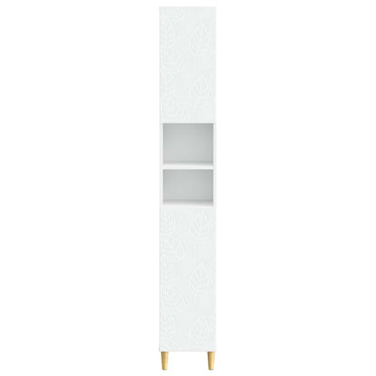 vidaXL Bathroom Cabinet with Open Shelf DELFT White 30 x 31 x 190 cm