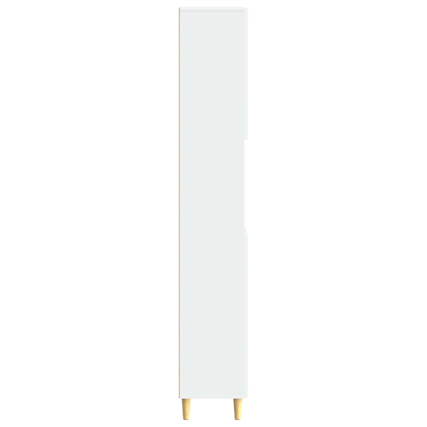 vidaXL Bathroom Cabinet with Open Shelf DELFT White 30 x 31 x 190 cm