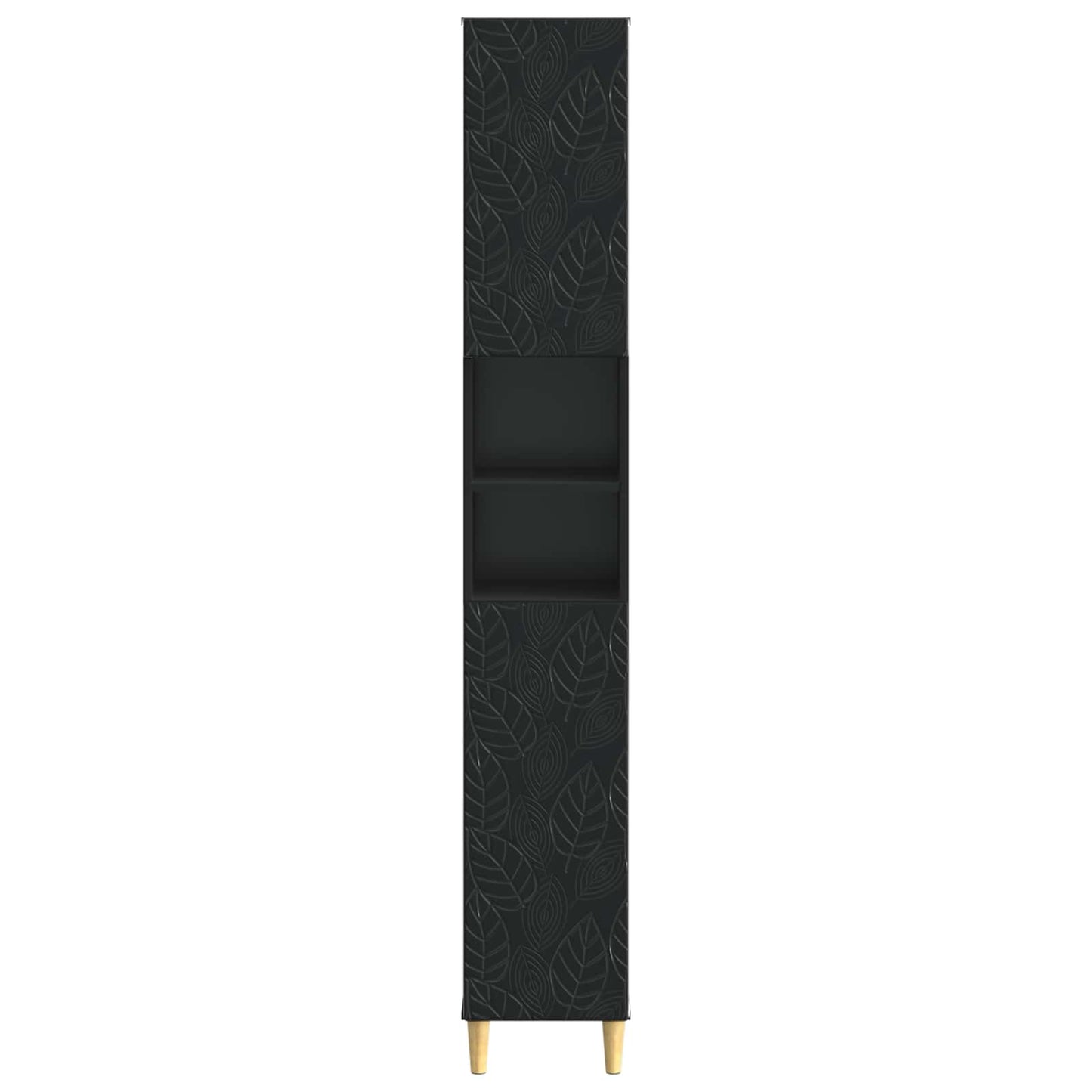 vidaXL Bathroom Cabinet with Open Shelf DELFT Black 30 x 31 x 190 cm