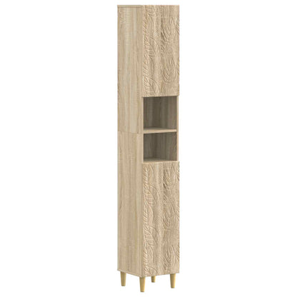 vidaXL Bathroom Cabinet with Open Shelf DELFT Sonoma Oak