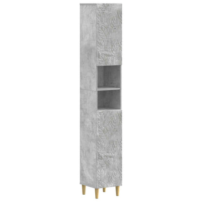 vidaXL Bathroom Cabinet with Open Shelf DELFT Concrete Grey