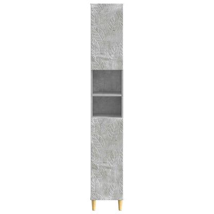 vidaXL Bathroom Cabinet with Open Shelf DELFT Concrete Grey