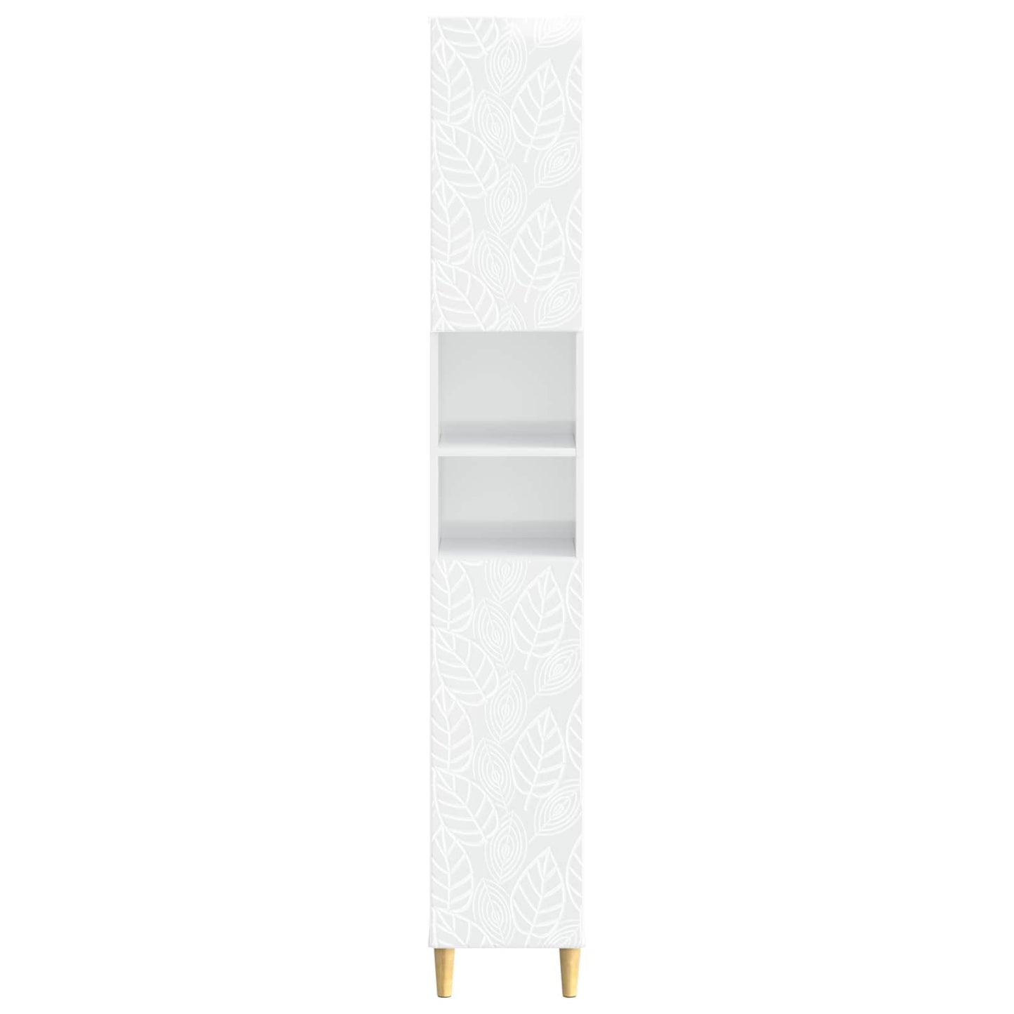 vidaXL Bathroom Cabinet with Open Shelf DELFT High Gloss White