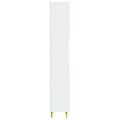 vidaXL Bathroom Cabinet with Open Shelf DELFT High Gloss White