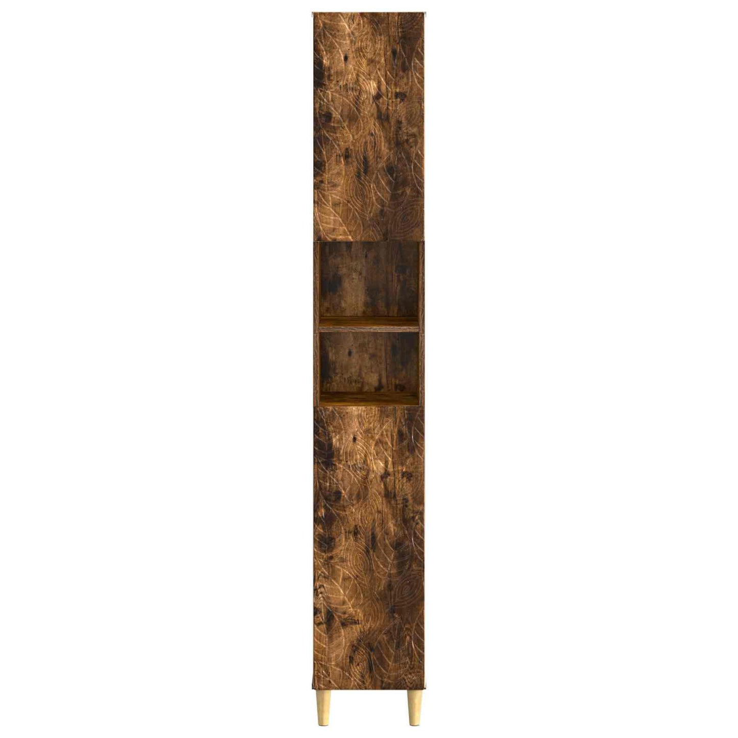 vidaXL Bathroom Cabinet with Open Shelf DELFT Smoked Oak