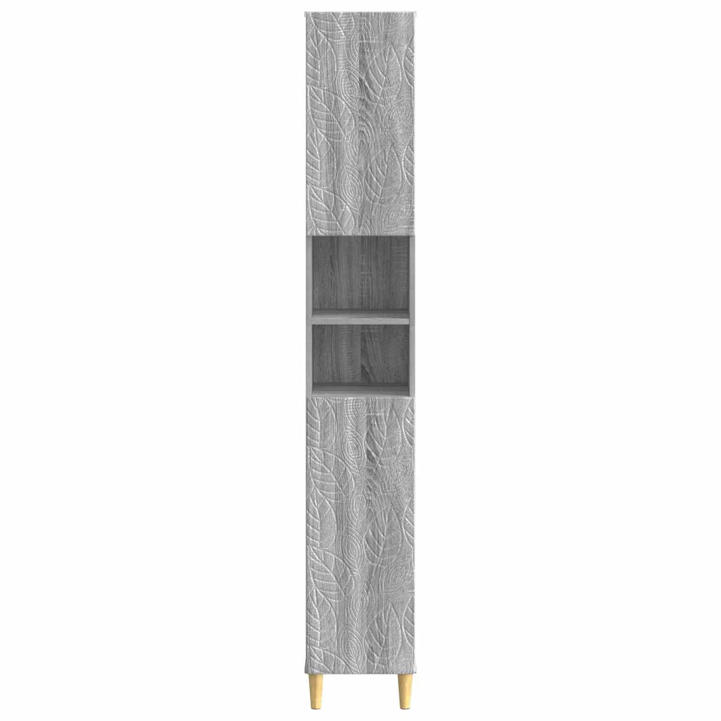vidaXL Bathroom Cabinet with Open Shelf DELFT Grey Sonoma