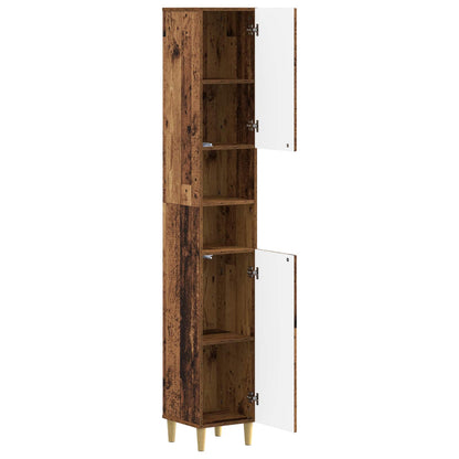 vidaXL Bathroom Cabinet with Open Shelf DELFT Old Wood