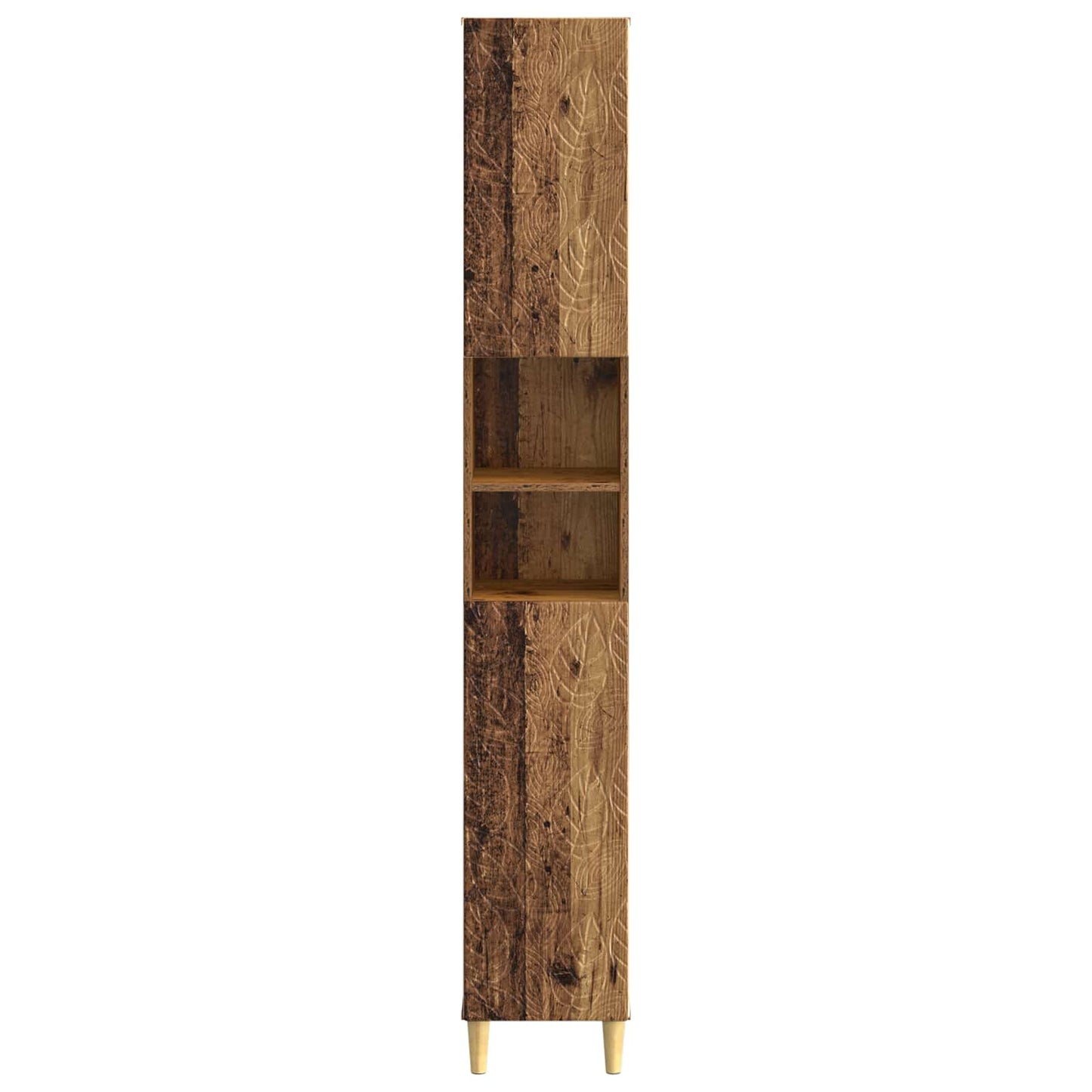 vidaXL Bathroom Cabinet with Open Shelf DELFT Old Wood