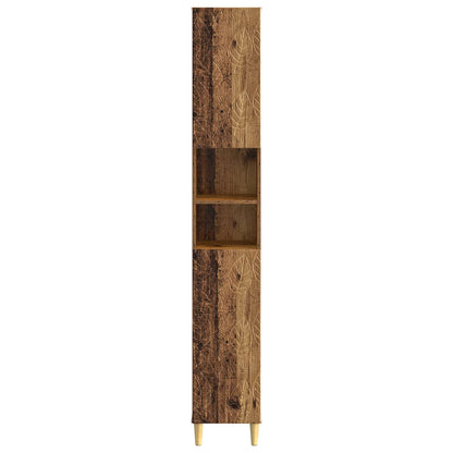 vidaXL Bathroom Cabinet with Open Shelf DELFT Old Wood