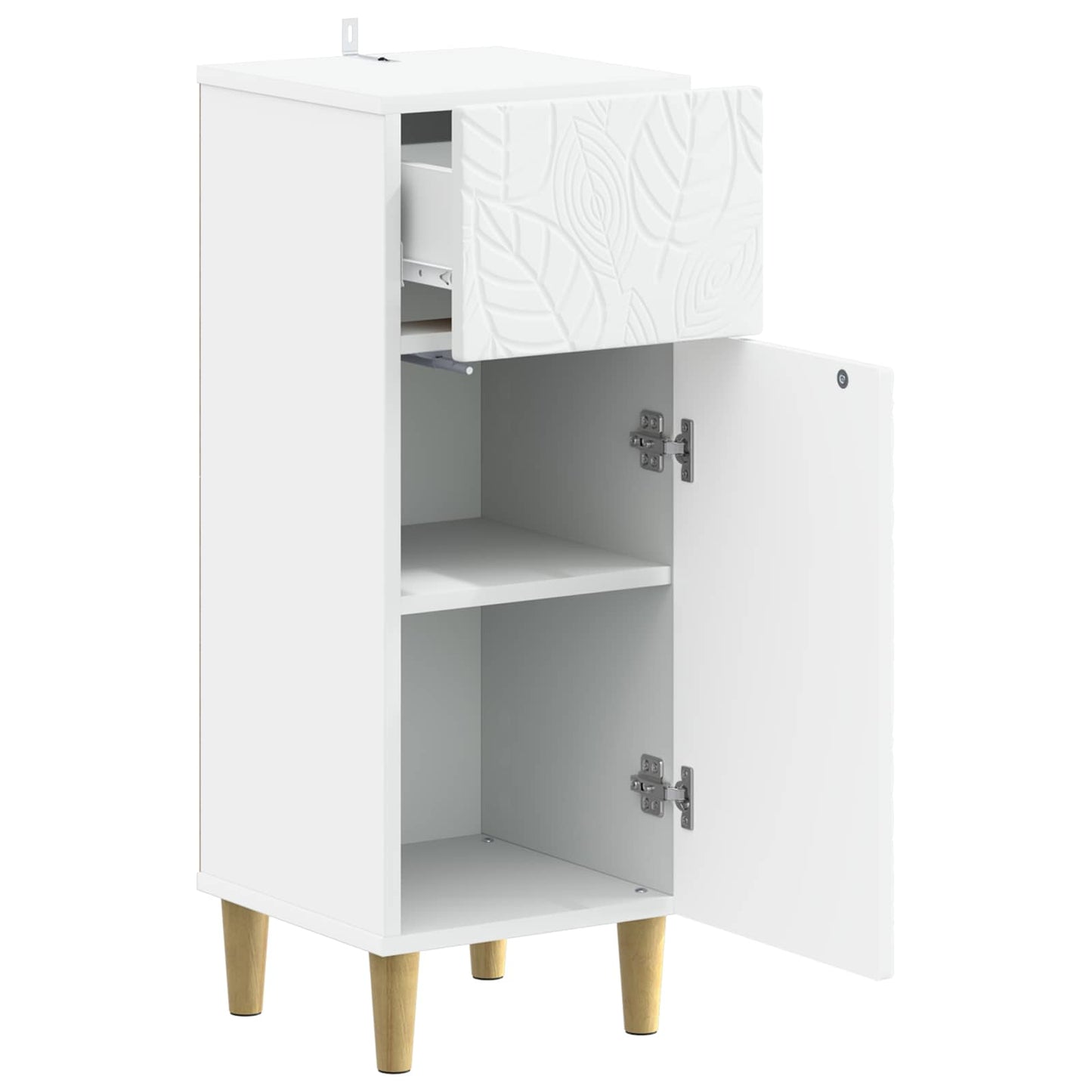 vidaXL Bathroom Storage Cainet DELFT White 30 x 31 x 80 cm