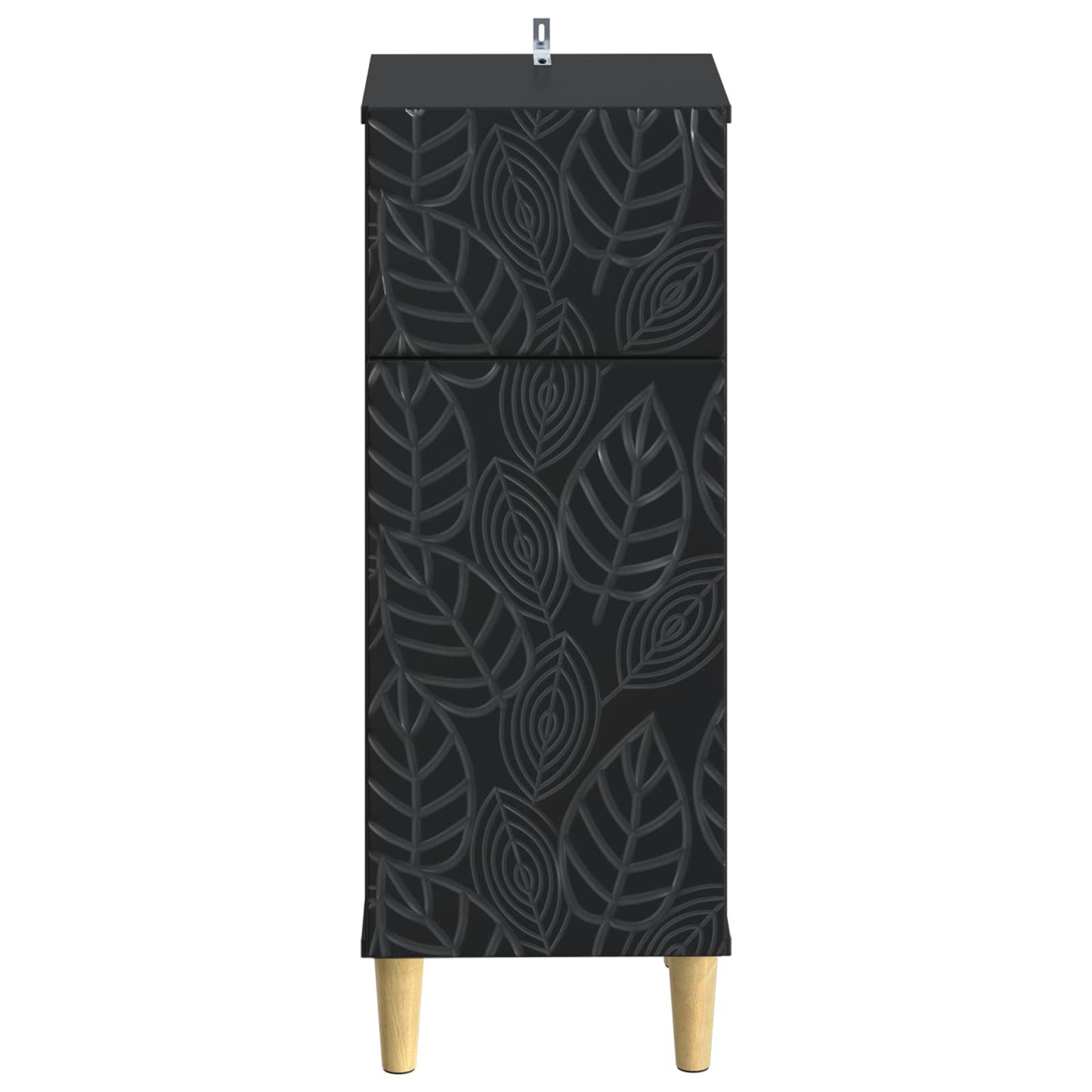 vidaXL Bathroom Storage Cainet DELFT Black 30 x 31 x 80 cm