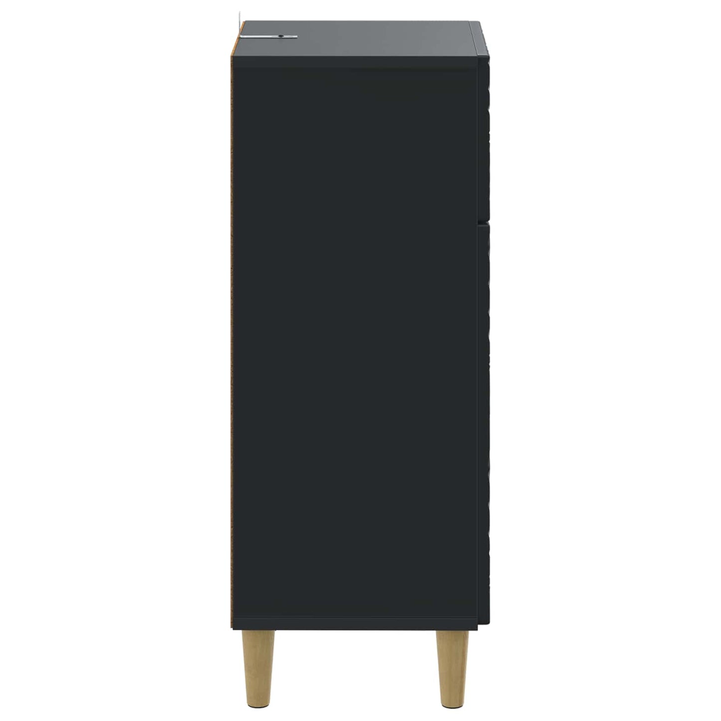 vidaXL Bathroom Storage Cainet DELFT Black 30 x 31 x 80 cm