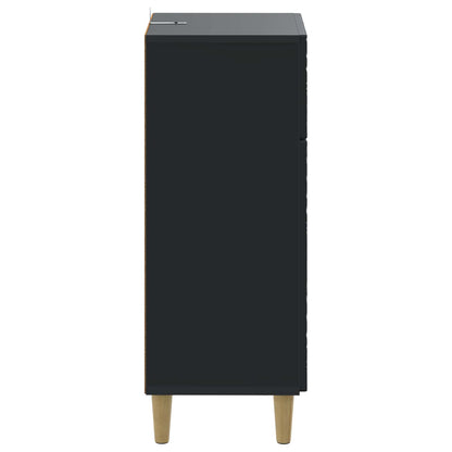 vidaXL Bathroom Storage Cainet DELFT Black 30 x 31 x 80 cm