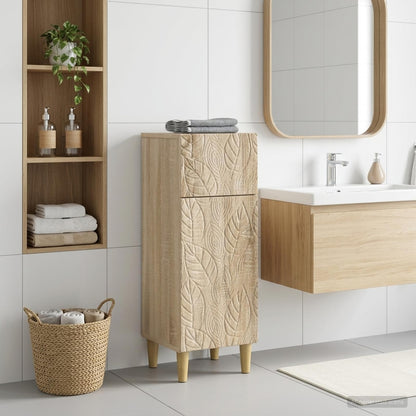 vidaXL Bathroom Storage Cainet DELFT Sonoma Oak 30 x 31 x 80 cm