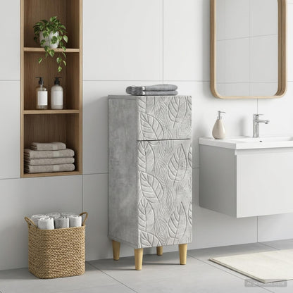 vidaXL Bathroom Storage Cainet DELFT Concrete Grey 30 x 31 x 80 cm