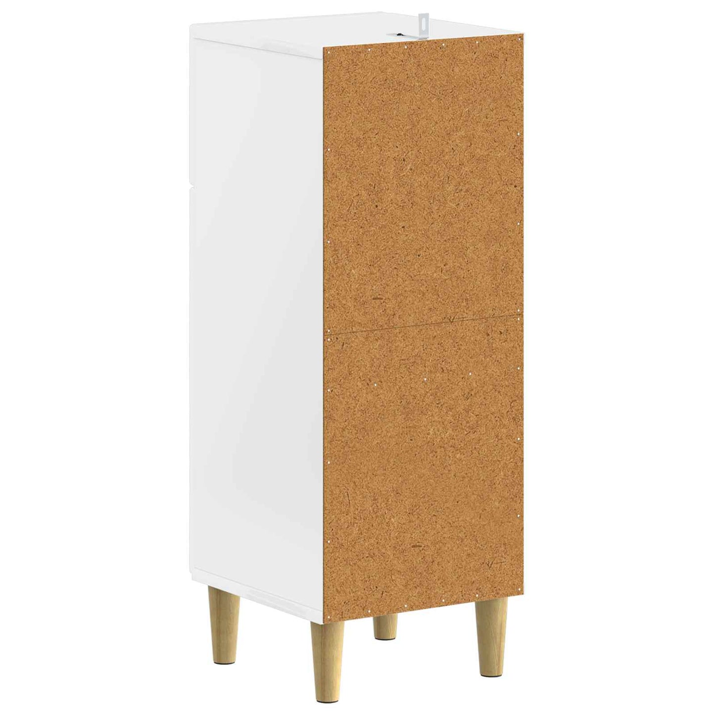 vidaXL Bathroom Storage Cainet DELFT High Gloss White 30 x 31 x 80 cm