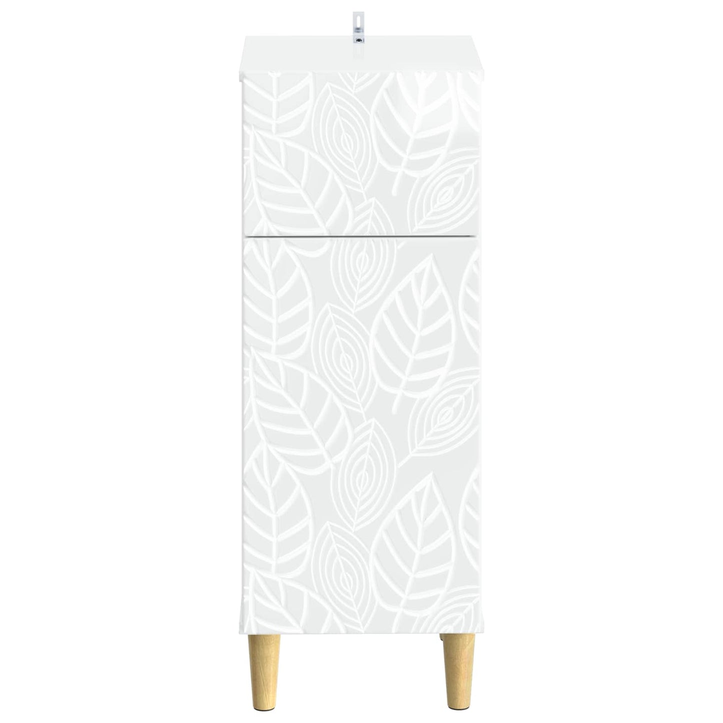 vidaXL Bathroom Storage Cainet DELFT High Gloss White 30 x 31 x 80 cm