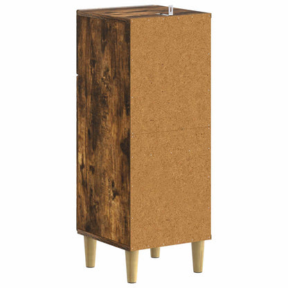 vidaXL Bathroom Storage Cainet DELFT Smoked Oak 30 x 31 x 80 cm