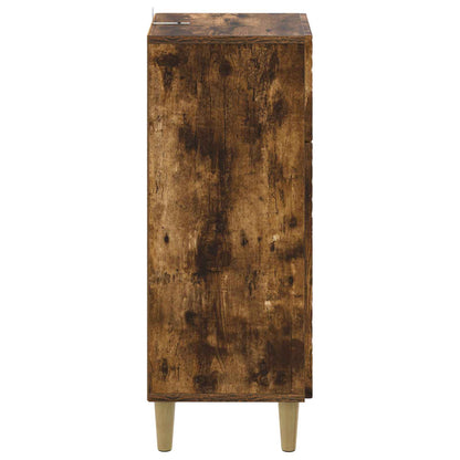 vidaXL Bathroom Storage Cainet DELFT Smoked Oak 30 x 31 x 80 cm