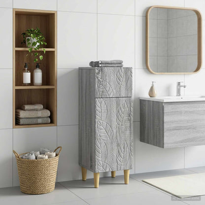 vidaXL Bathroom Storage Cainet DELFT Grey Sonoma 30 x 31 x 80 cm