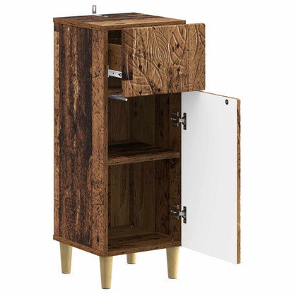 vidaXL Bathroom Storage Cainet DELFT Old Wood 30 x 31 x 80 cm