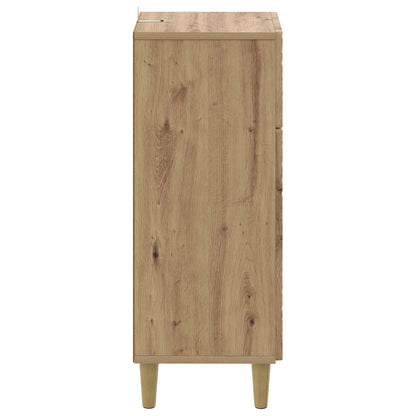 vidaXL Bathroom Storage Cainet DELFT Artisan Oak 30 x 31 x 80 cm