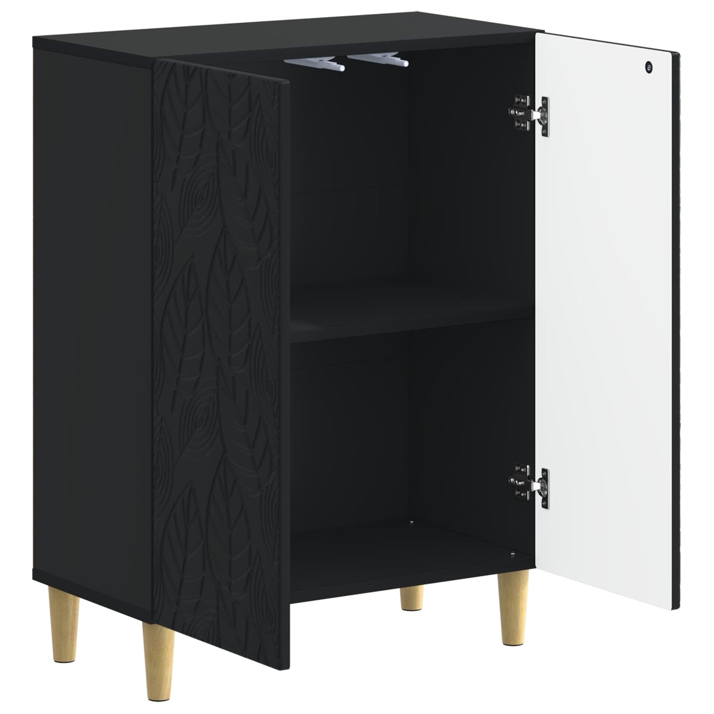 vidaXL Bathroom Storage Cainet DELFT Black 59.5 x 31 x 80 cm