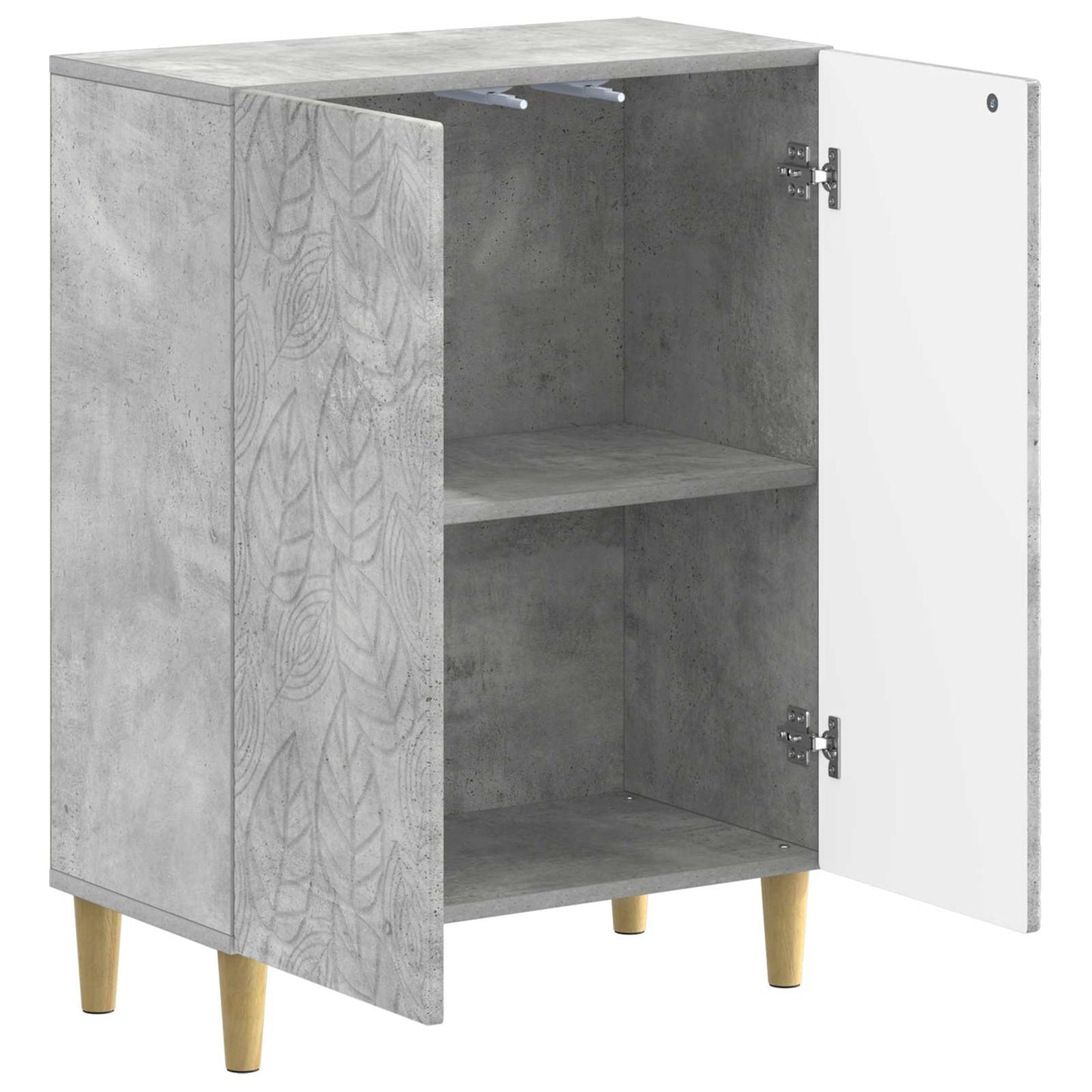 vidaXL Bathroom Storage Cainet DELFT Concrete Grey 59.5 x 31 x 80 cm