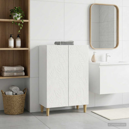 vidaXL Bathroom Storage Cainet DELFT High Gloss White