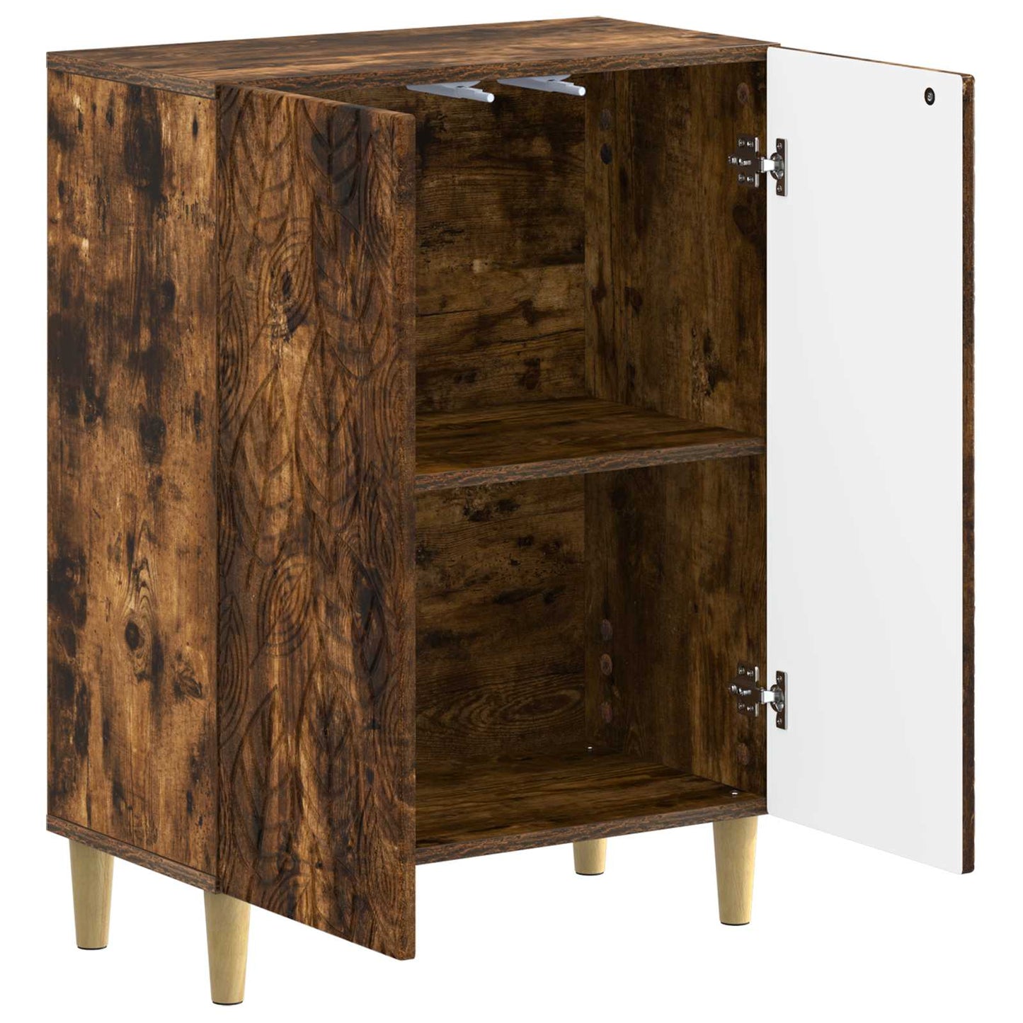 vidaXL Bathroom Storage Cainet DELFT Smoked Oak 59.5 x 31 x 80 cm