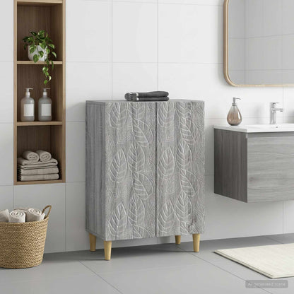 vidaXL Bathroom Storage Cainet DELFT Grey Sonoma 59.5 x 31 x 80 cm