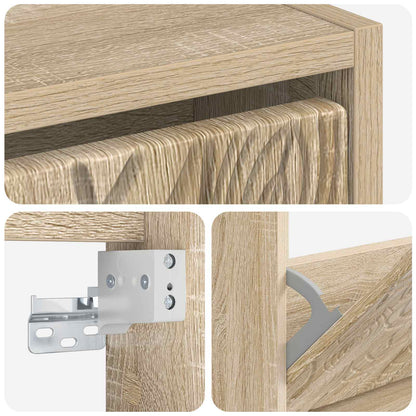 vidaXL Wall-Mounted Shoe Cabinet DELFT 71 x 17 x 43 cm Engineered Wood