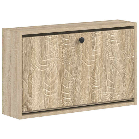 vidaXL Wall-Mounted Shoe Cabinet DELFT 71 x 17 x 43 cm Engineered Wood