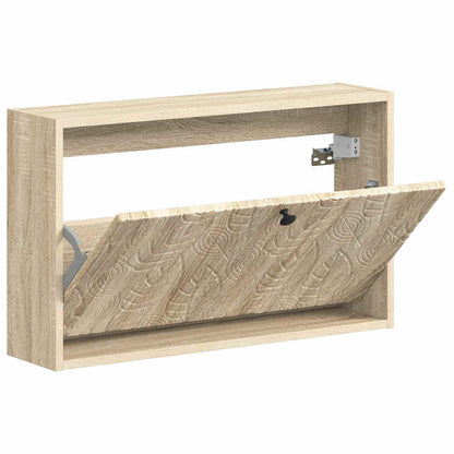 vidaXL Wall-Mounted Shoe Cabinet DELFT 71 x 17 x 43 cm Engineered Wood