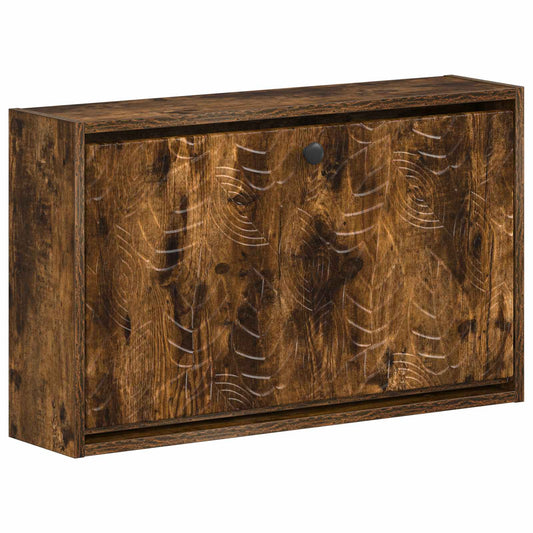 vidaXL Wall-Mounted Shoe Cabinet DELFT 71 x 17 x 43 cm Engineered Wood