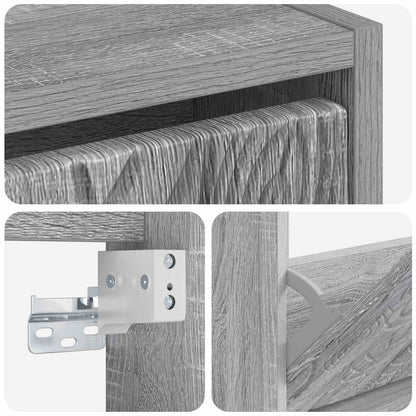 vidaXL Wall-Mounted Shoe Cabinet DELFT 71 x 17 x 43 cm Engineered Wood
