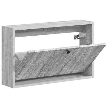 vidaXL Wall-Mounted Shoe Cabinet DELFT 71 x 17 x 43 cm Engineered Wood