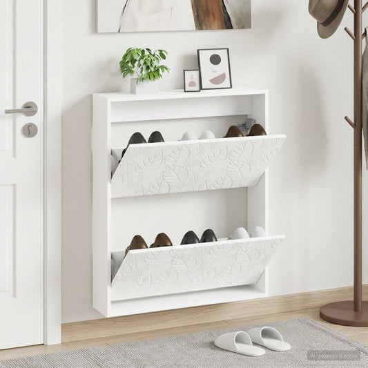 vidaXL Wall-Mounted Shoe Cabinet DELFT 71 x 17 x 86 cm Engineered Wood