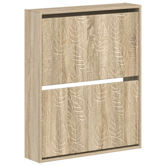 vidaXL Wall-Mounted Shoe Cabinet DELFT 71 x 17 x 86 cm Engineered Wood