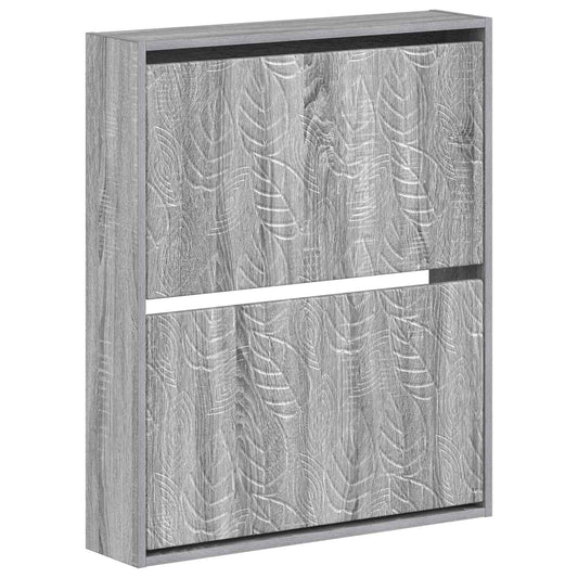 vidaXL Wall-Mounted Shoe Cabinet DELFT 71 x 17 x 86 cm Engineered Wood