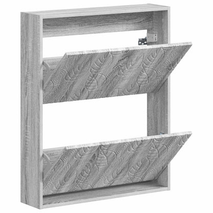 vidaXL Wall-Mounted Shoe Cabinet DELFT 71 x 17 x 86 cm Engineered Wood