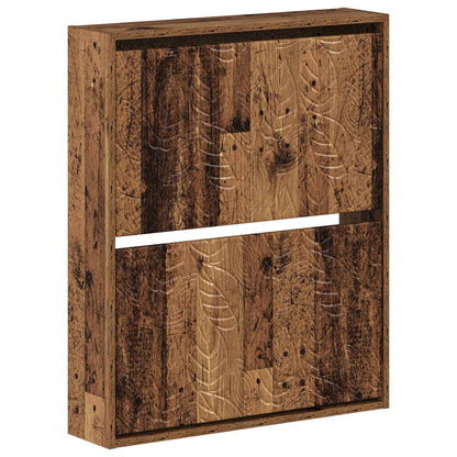 vidaXL Wall-Mounted Shoe Cabinet DELFT 71 x 17 x 86 cm Engineered Wood