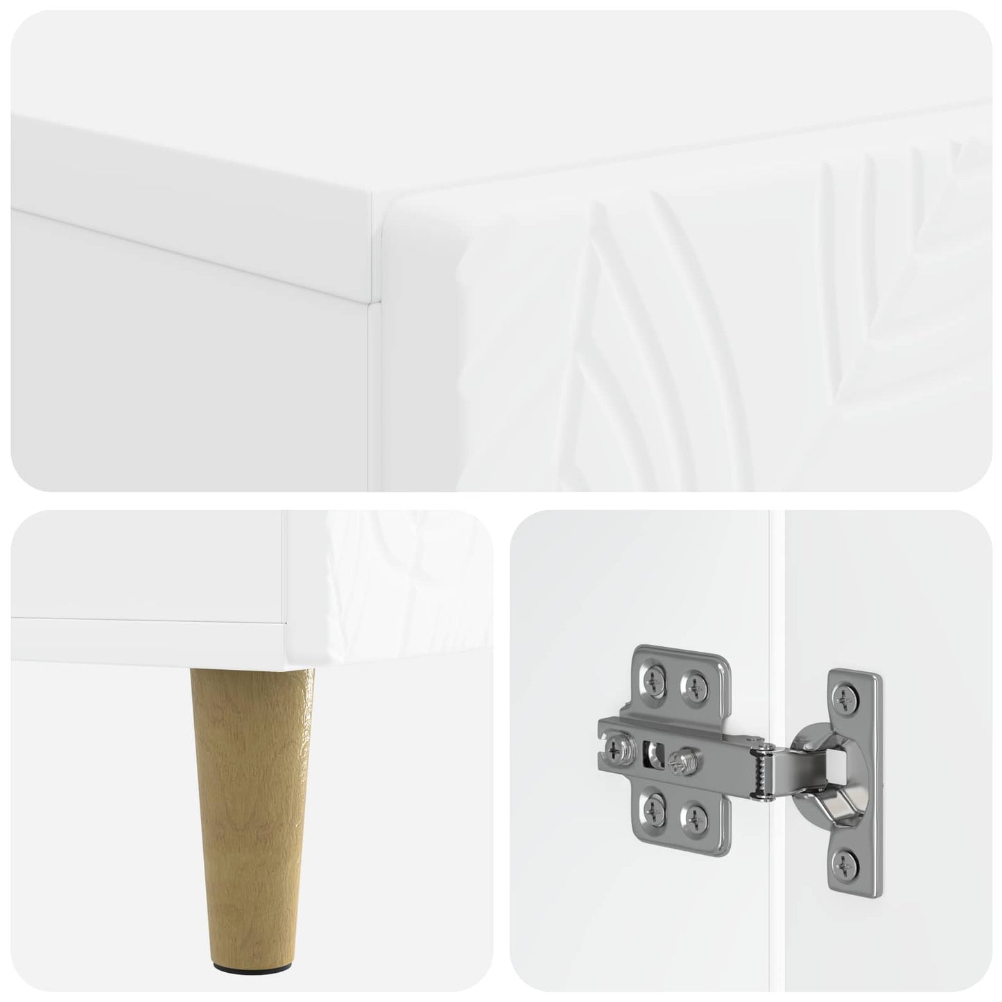 vidaXL Shoe Cabinet DELFT 59.5 x 39.5 x 90 cm Engineered Wood White