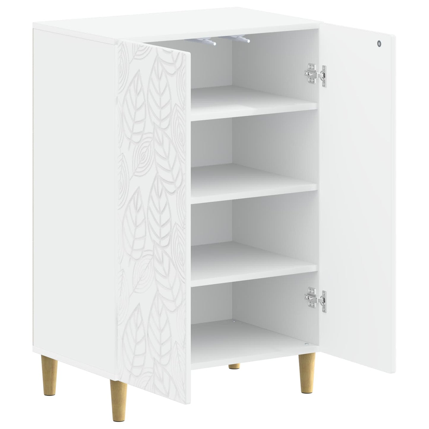 vidaXL Shoe Cabinet DELFT 59.5 x 39.5 x 90 cm Engineered Wood White