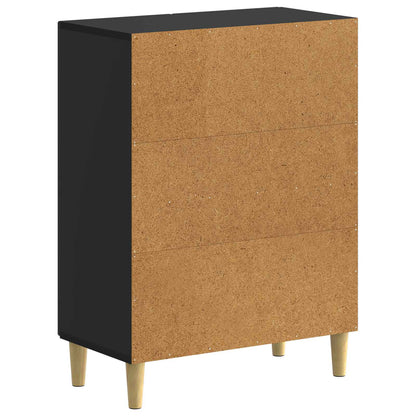 vidaXL Shoe Cabinet DELFT 59.5 x 39.5 x 90 cm Engineered Wood Black